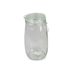 Burk med lock glas