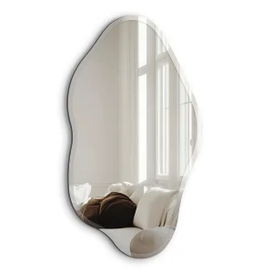 Asymmetrisk spegel koniseur med facettkant – Wave