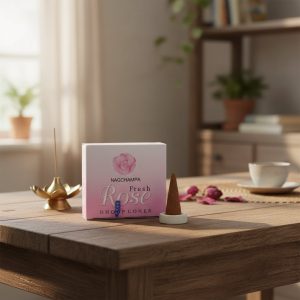 Rosa nag champa-rökelsekottar