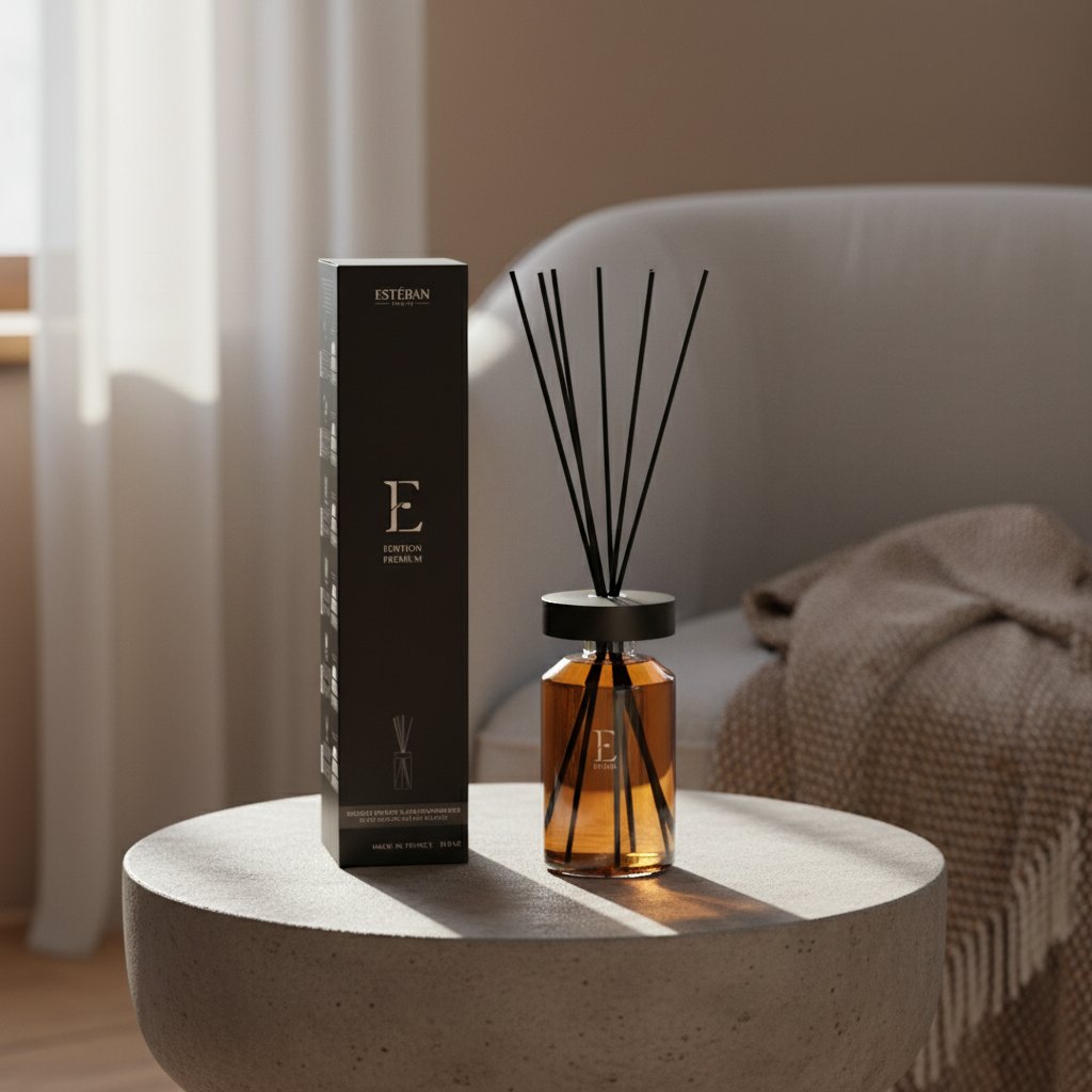 Doftbukett Ellipse teak och tonka 950 ml – premiumutgåva