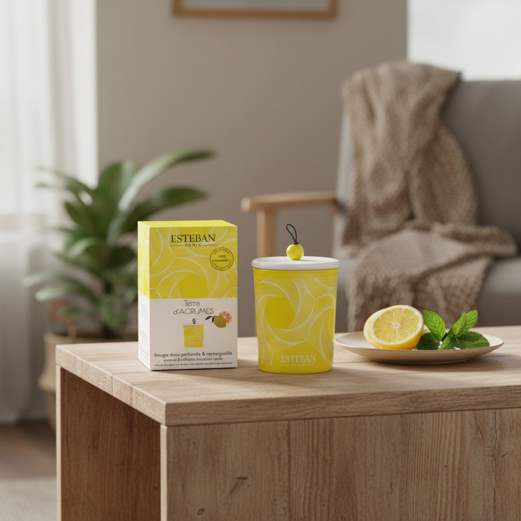 Dekorativ doftljus, påfyllningsbar, 180 g