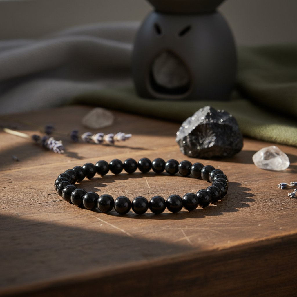 Armband av svart turmalin - Bild 2