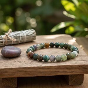 Armband av heliotropjaspis